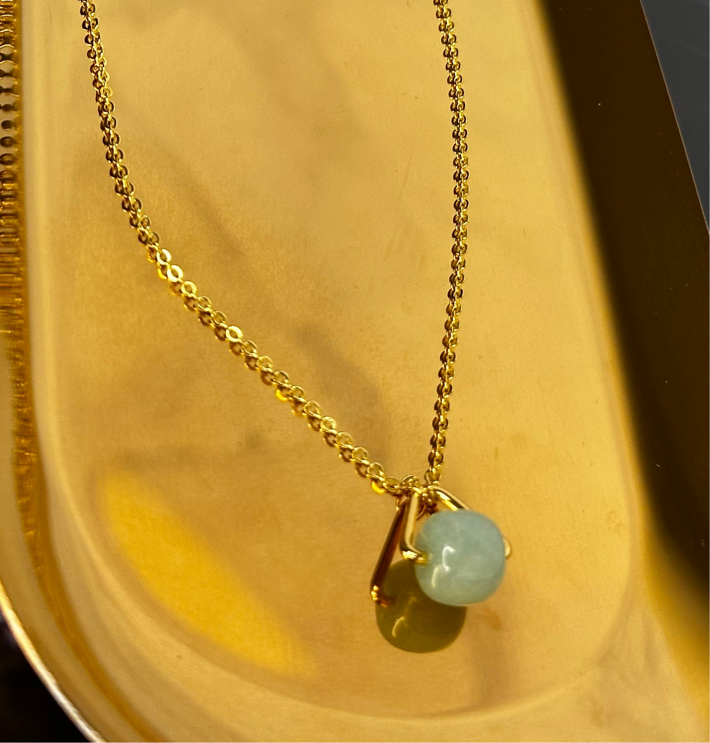 Natural Jade Stone Necklace - Ewaronkes Jewels