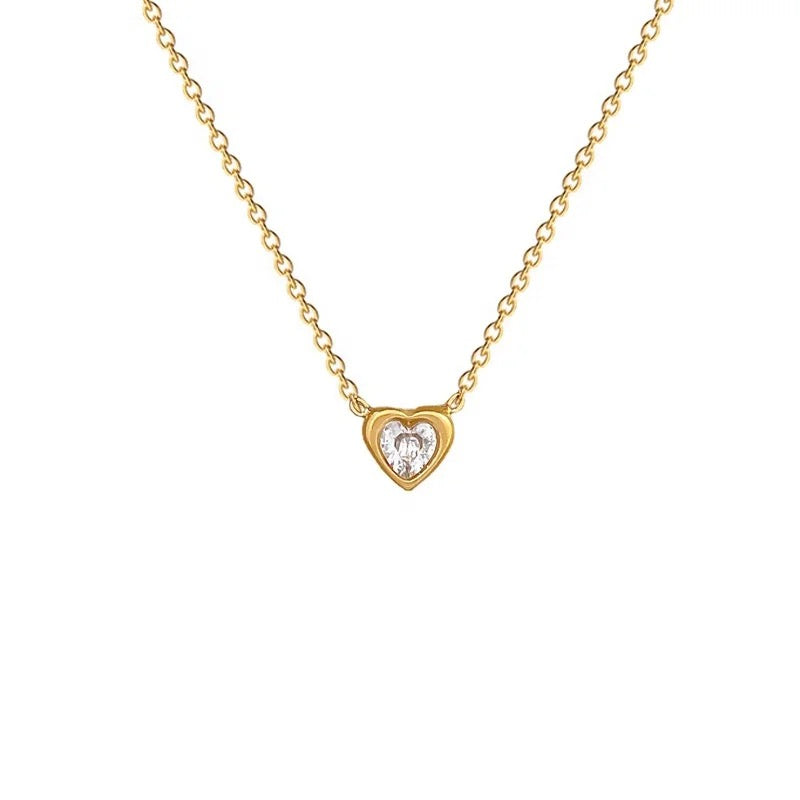 Crystal heart necklace