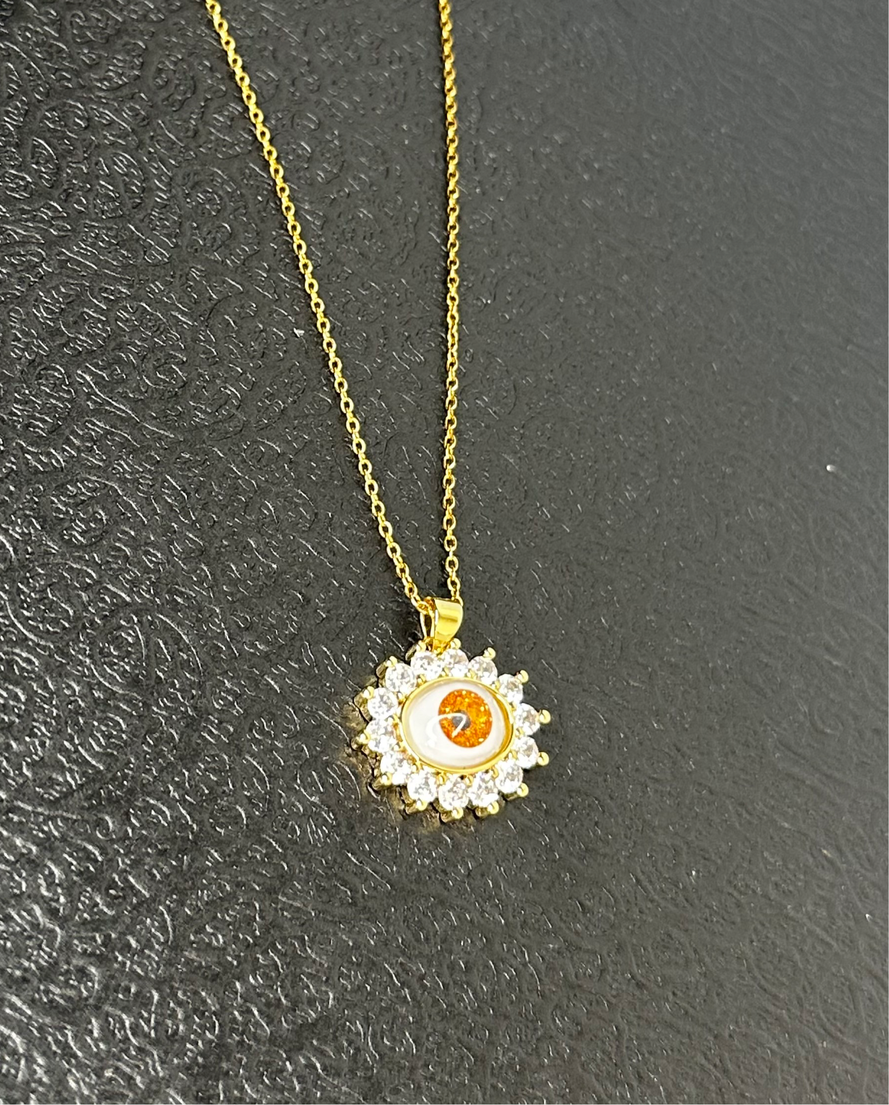 All seeing evil eye necklace - Ewaronkes Jewels