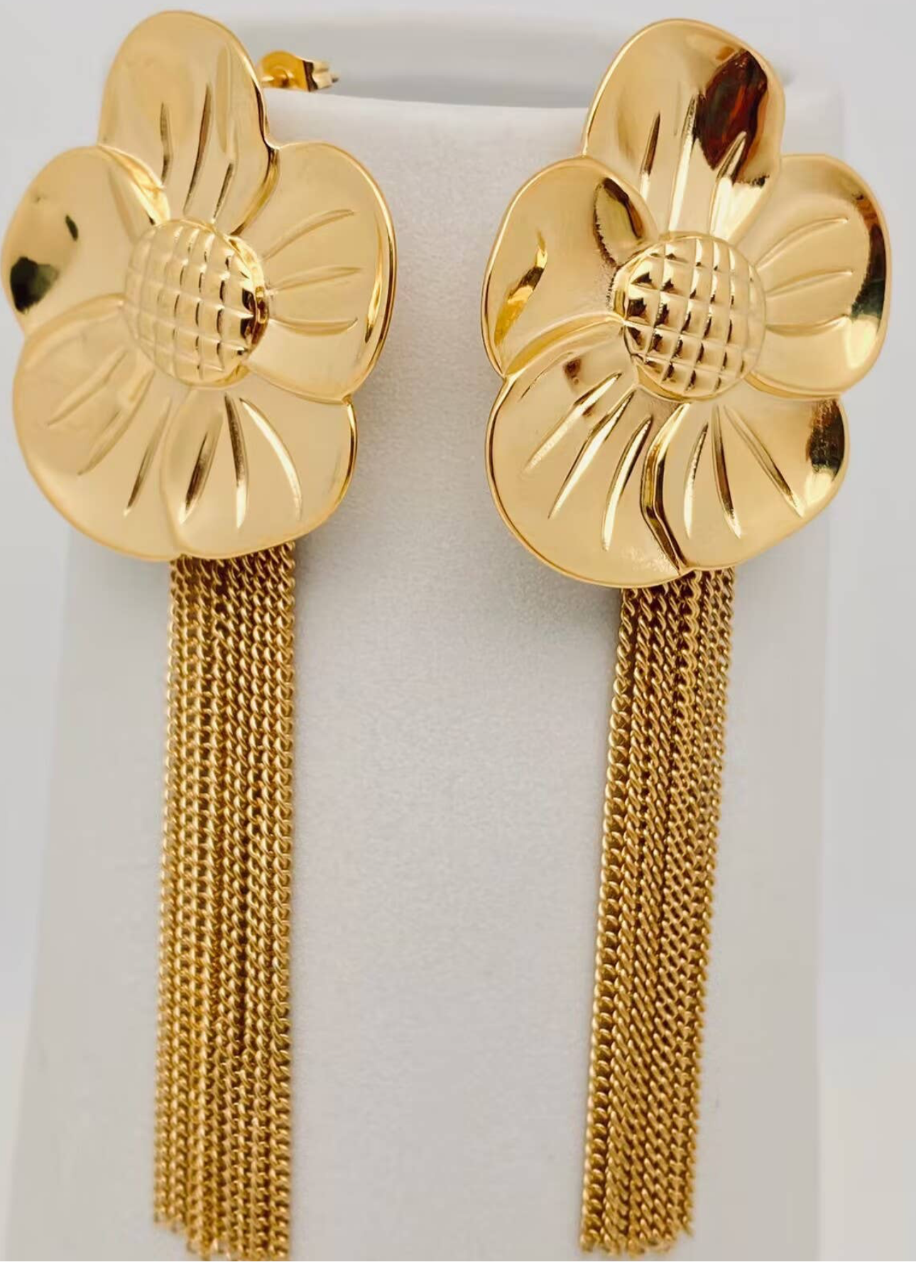 Maxi flower earrings - Ewaronkes Jewels