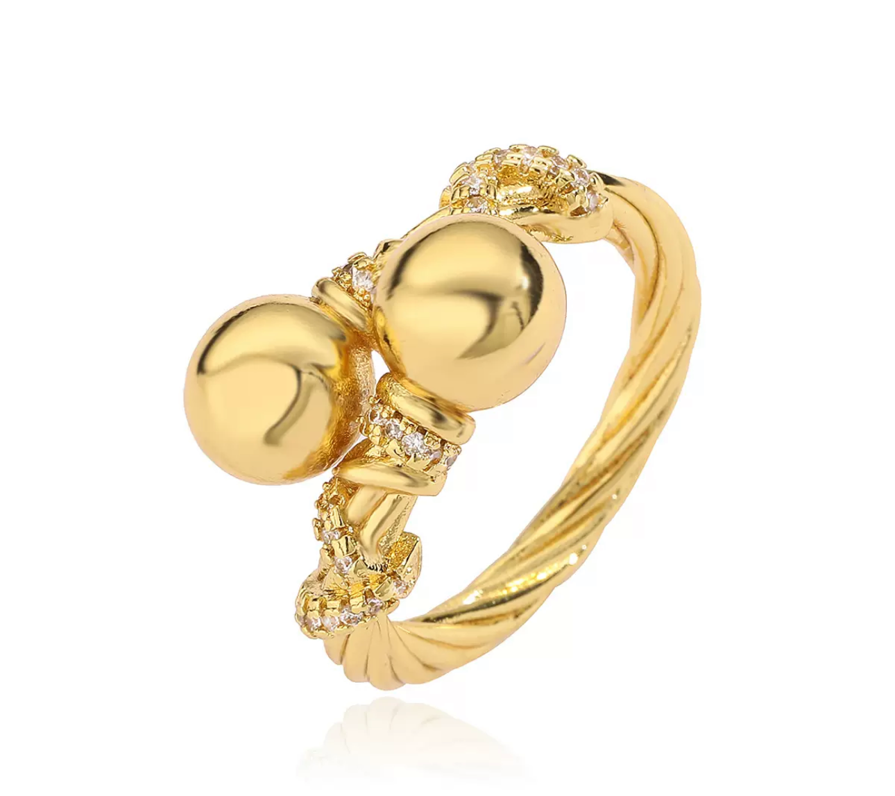 Ball end hugger ring - Ewaronkes Jewels