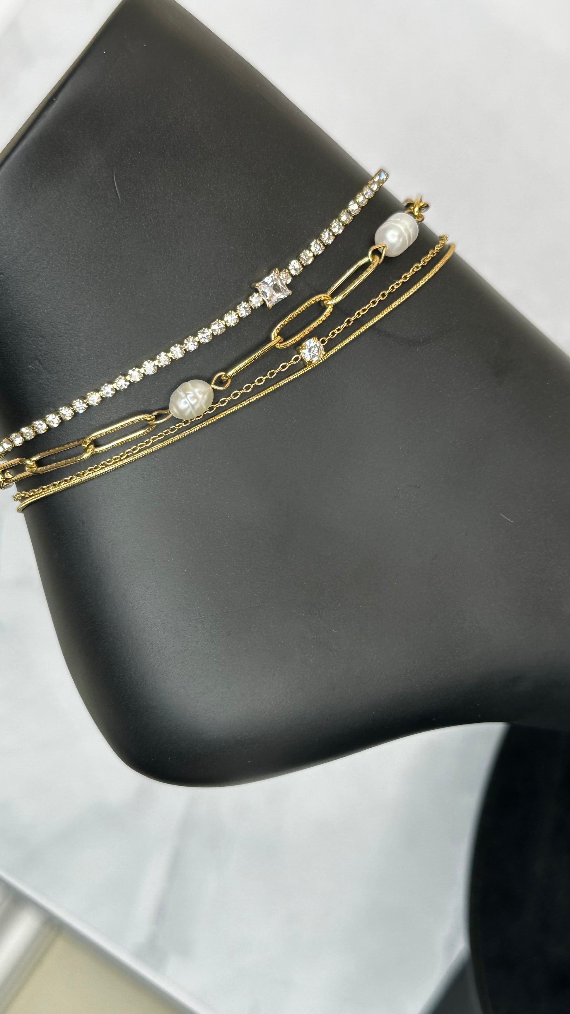 Sola Tennis Chain Anklet - Ewaronkes Jewels