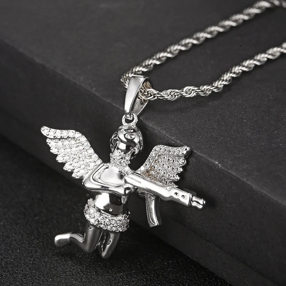 Angel of war Necklace - Ewaronkes Jewels