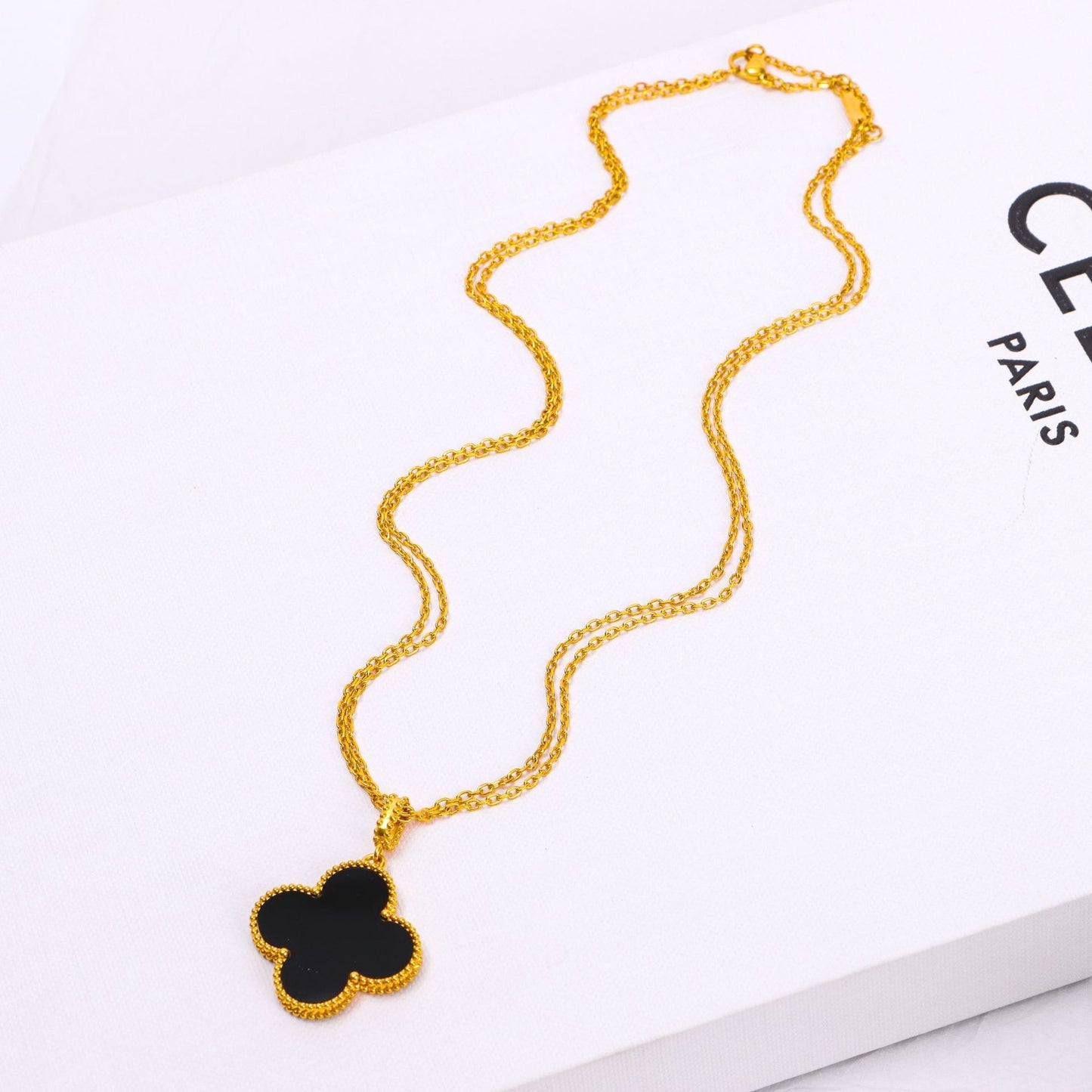 Long clover Necklace