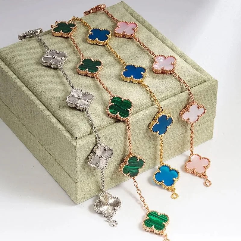 Four leaf clover crystal bracelet - Ewaronkes Jewels