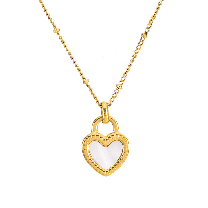 Double sided heart necklace