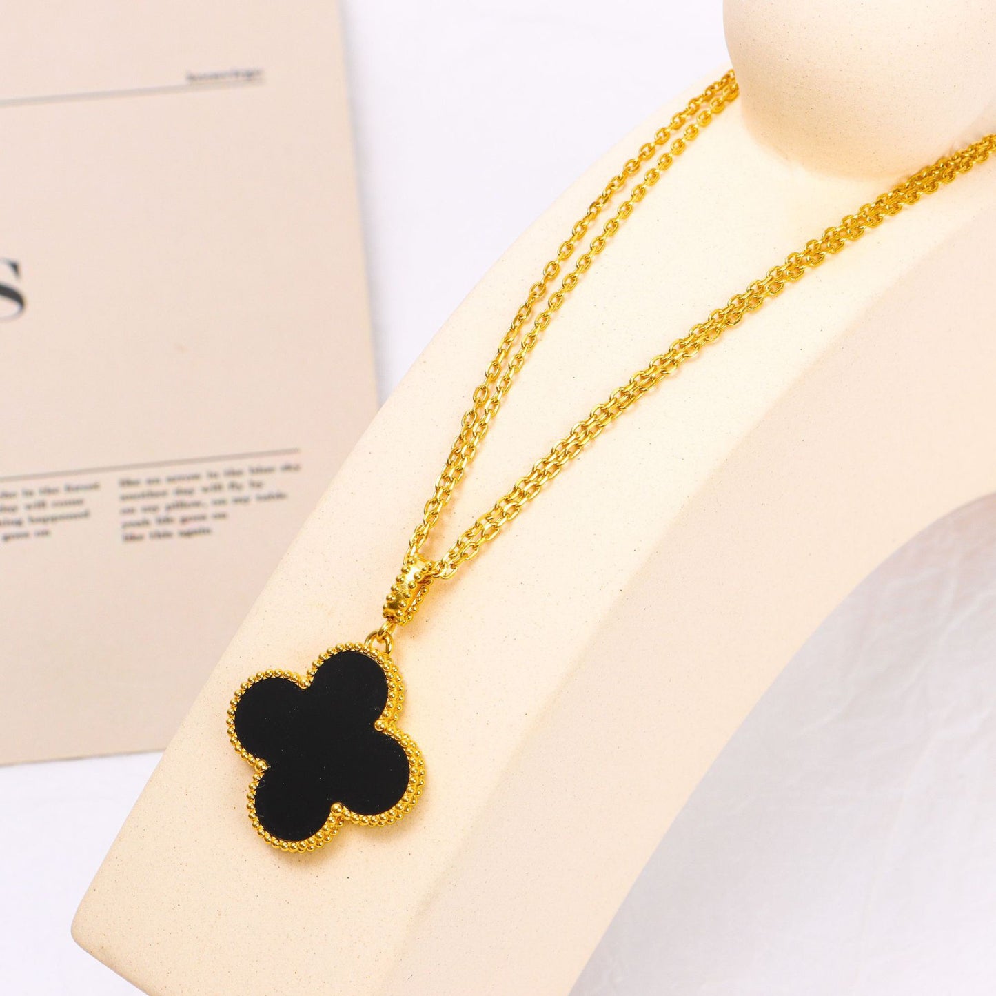 Long clover Necklace