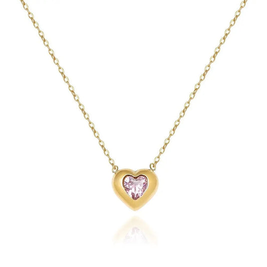 Crystal heart necklace