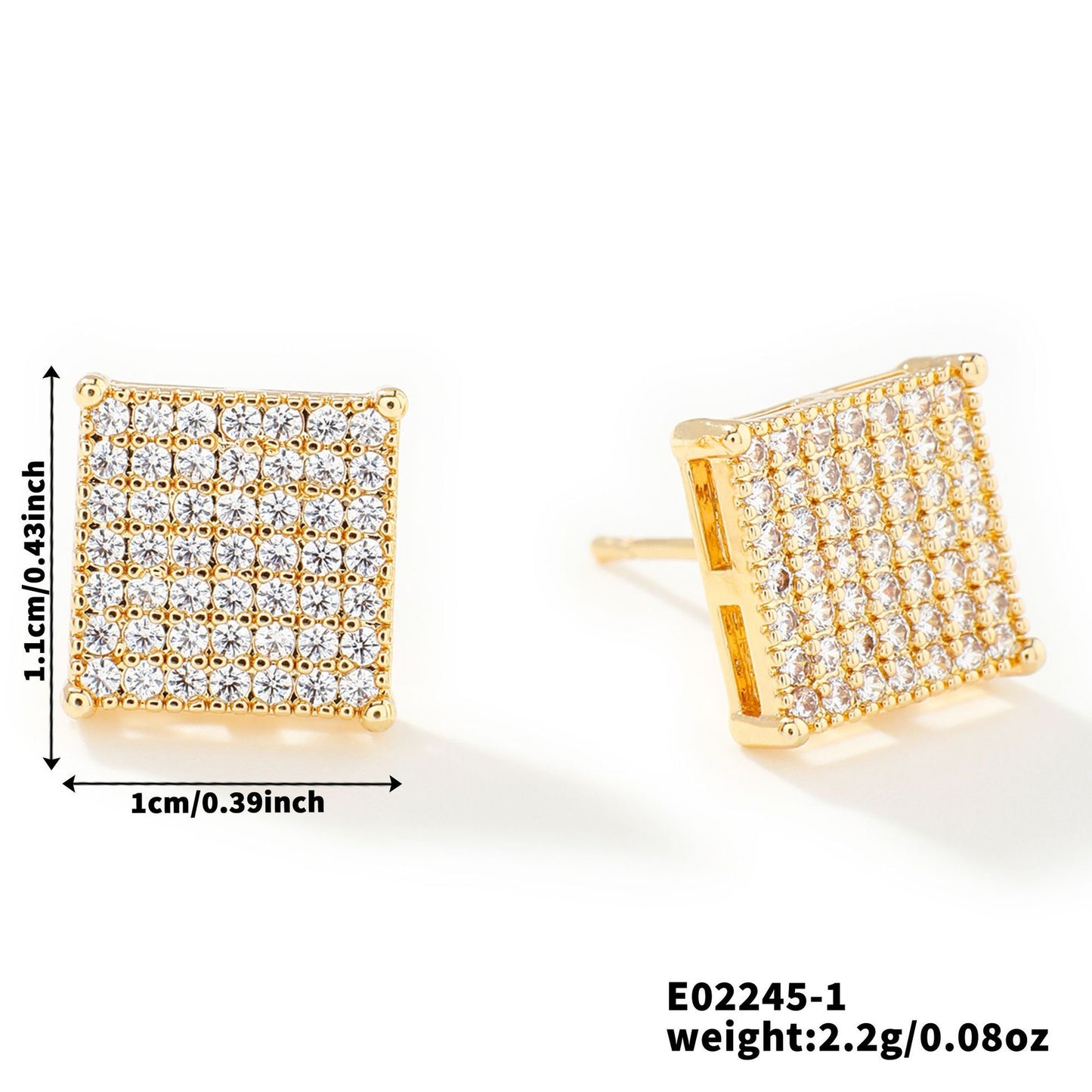 Zicornia studded earrings