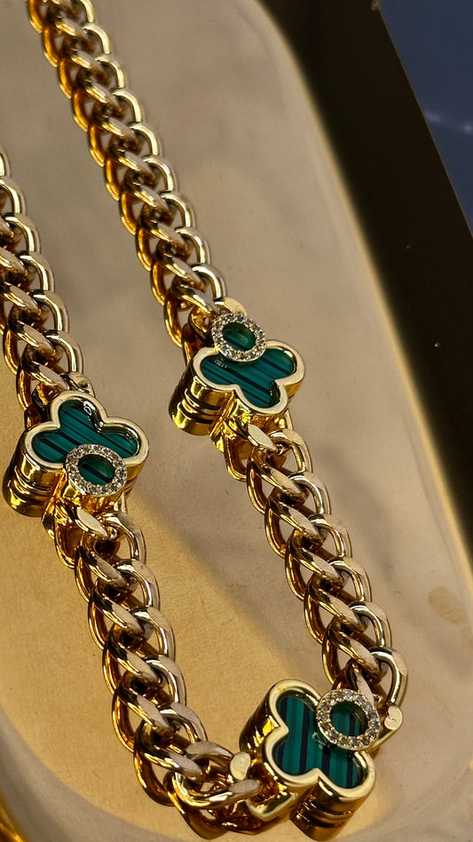 Cuban malachite Necklace - Ewaronkes Jewels