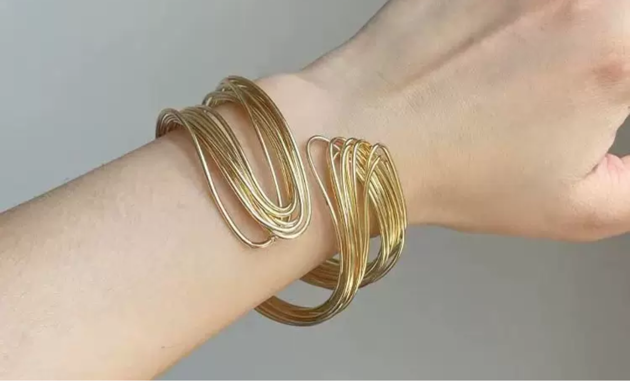 Statement non tarnish bangles - Ewaronkes Jewels