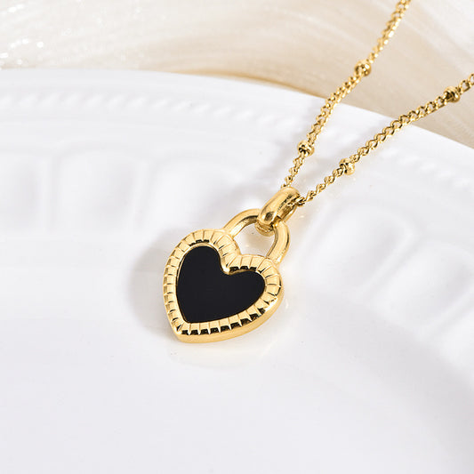 Double sided heart necklace