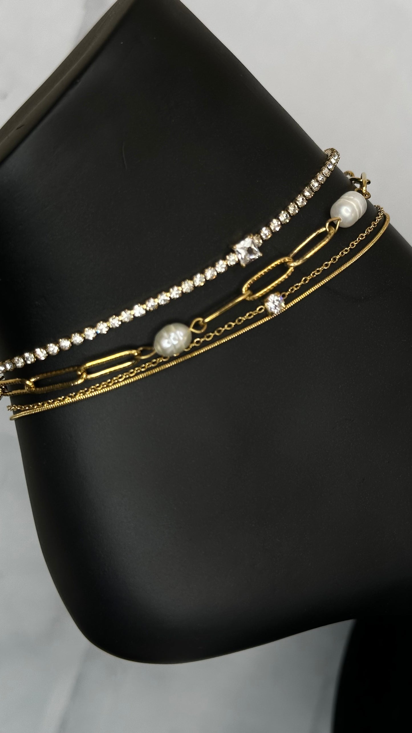 Sola Tennis Chain Anklet - Ewaronkes Jewels