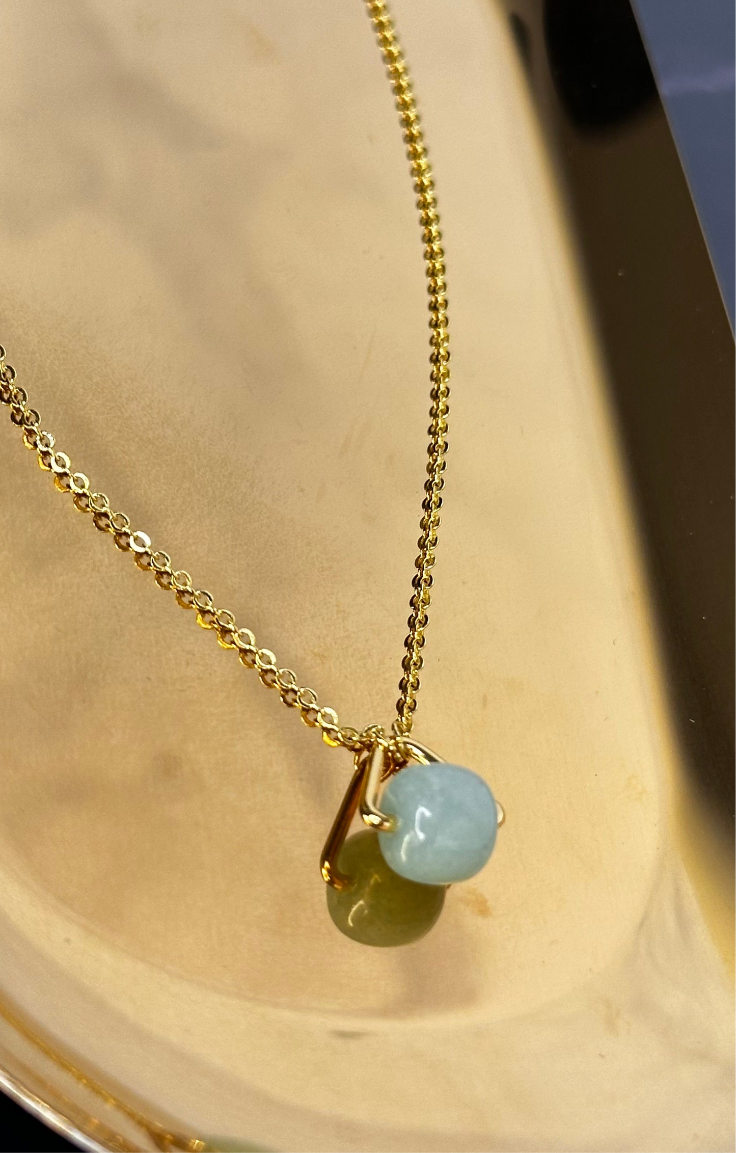 Natural Jade Stone Necklace - Ewaronkes Jewels