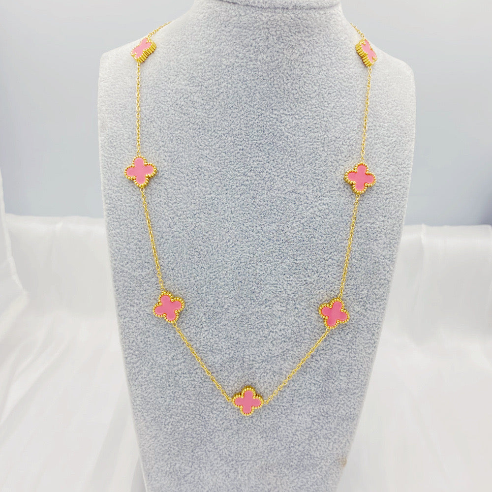 7 motif clover necklace